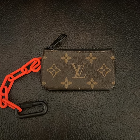 Louis Vuitton x Virgil Abloh Monogram logo Solar Ray Key coin pouch wallet NEW - Picture 5 of 14